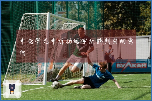 申花暂无申诉杨皓宇红牌判罚的意向